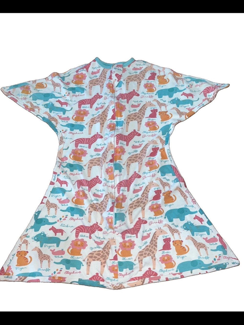 Zipadee‑Zip Swaddle Transition Blanket Sleep Sack Size M 6–12M Zoo Animals